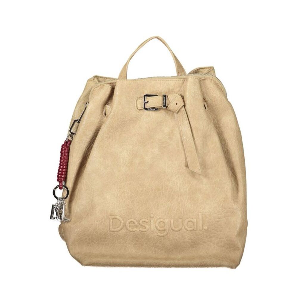 Desigual Beige Poliuretano Women's Women's Backpack